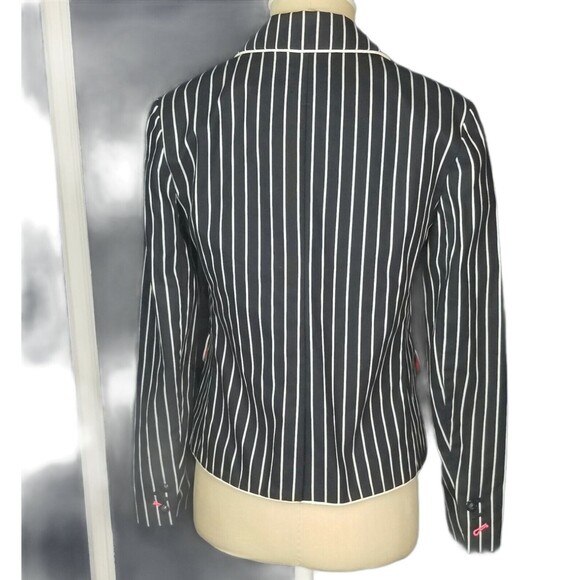 Gap The Academy Navy & White Striped Blazer Jacket Women’s Size 2 - Picture 4 of 5